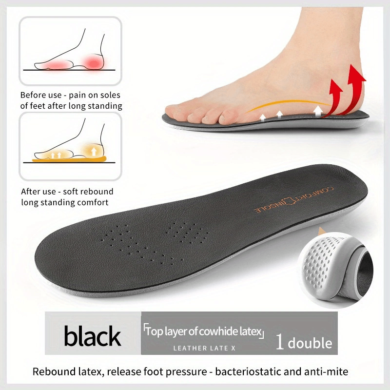 Shock Absorption Deodorant Cushion Insoles For Men & Women