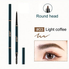 Waterproof Sweat Proof Round Head Eyebrow Pencil 4 Colors