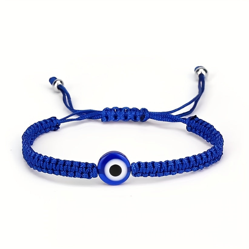 Evil Eye Charm Red Rope Adjustable Bracelet Unisex Hand Decoration