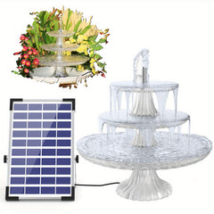 Solar Pump DIY Fountain Bird Bath Hummingbird Garden Decor