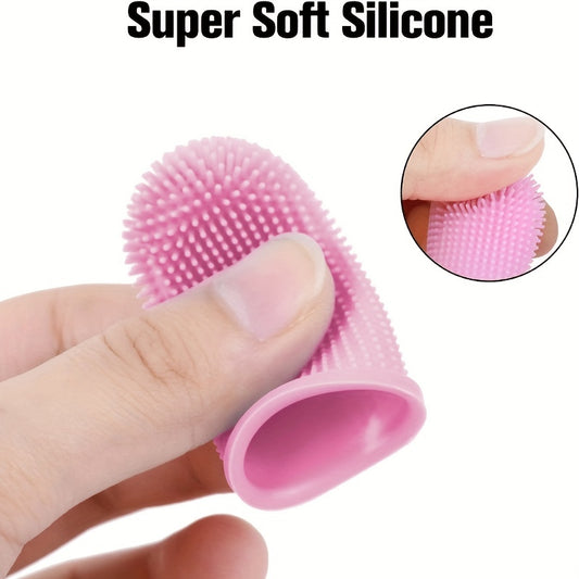 3pcs Silicone Pet Toothbrushes for Cats Dogs Small Animals Teeth Cleaning