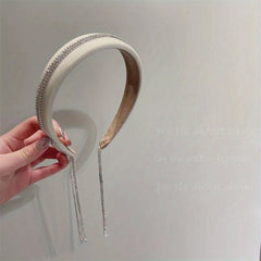 Glitter Tassel Headband Wide Headdress Hair Accessories