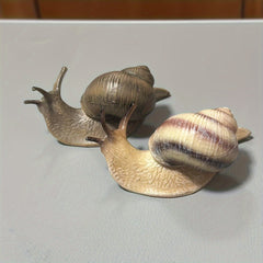 Snail Figurine PVC Desk Decor Animal Shaped Statue Home Office Decoration