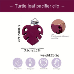 Cute Turtle Pacifier Clip for Babies 0-24 Months