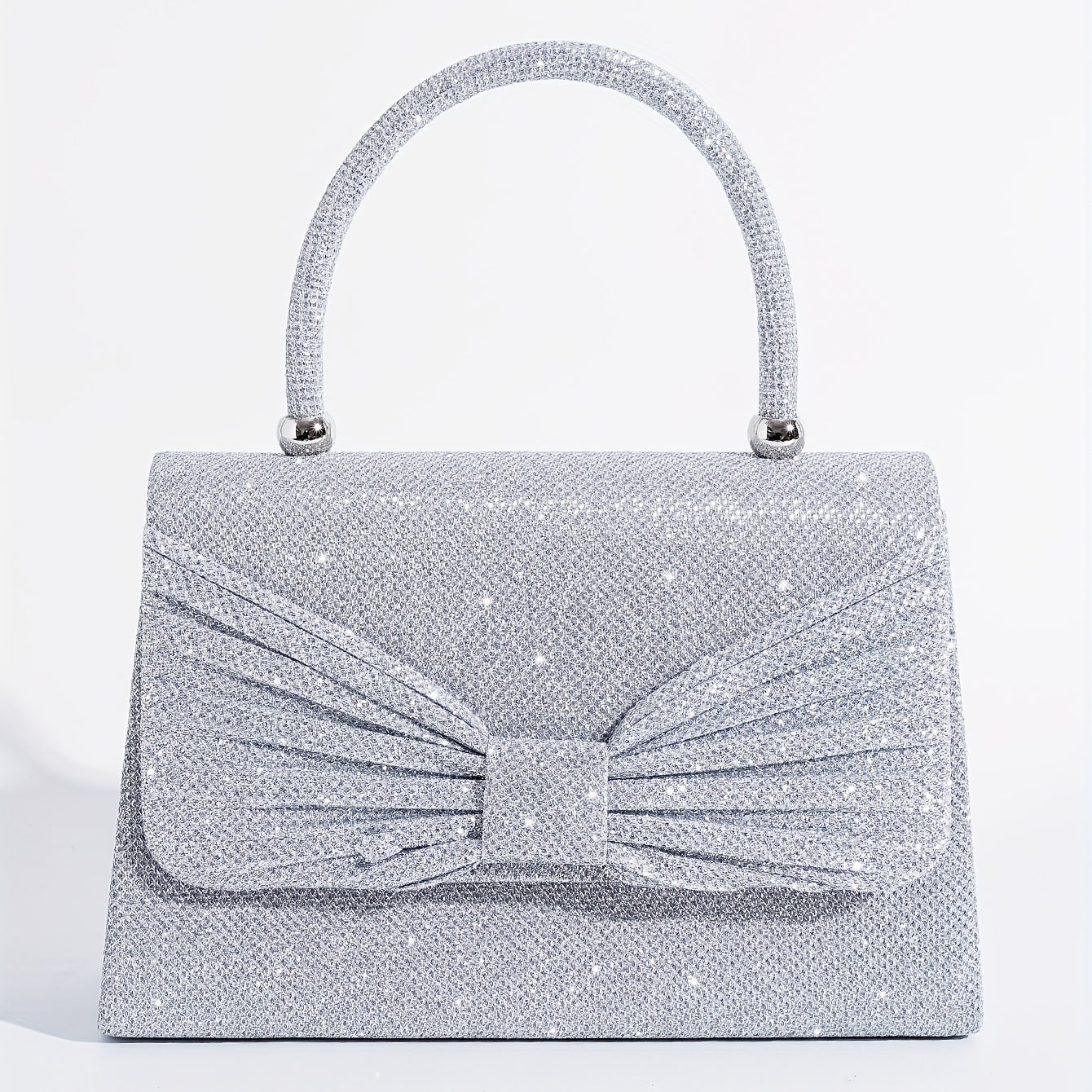 Glitter Evening Satchel Bag Sequins Decor Banquet Bag