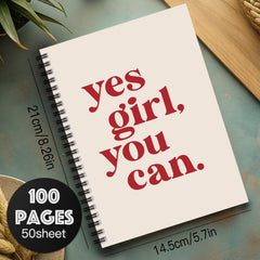Motivational Self Improvement Spiral Notebook Journal School Office Supplies