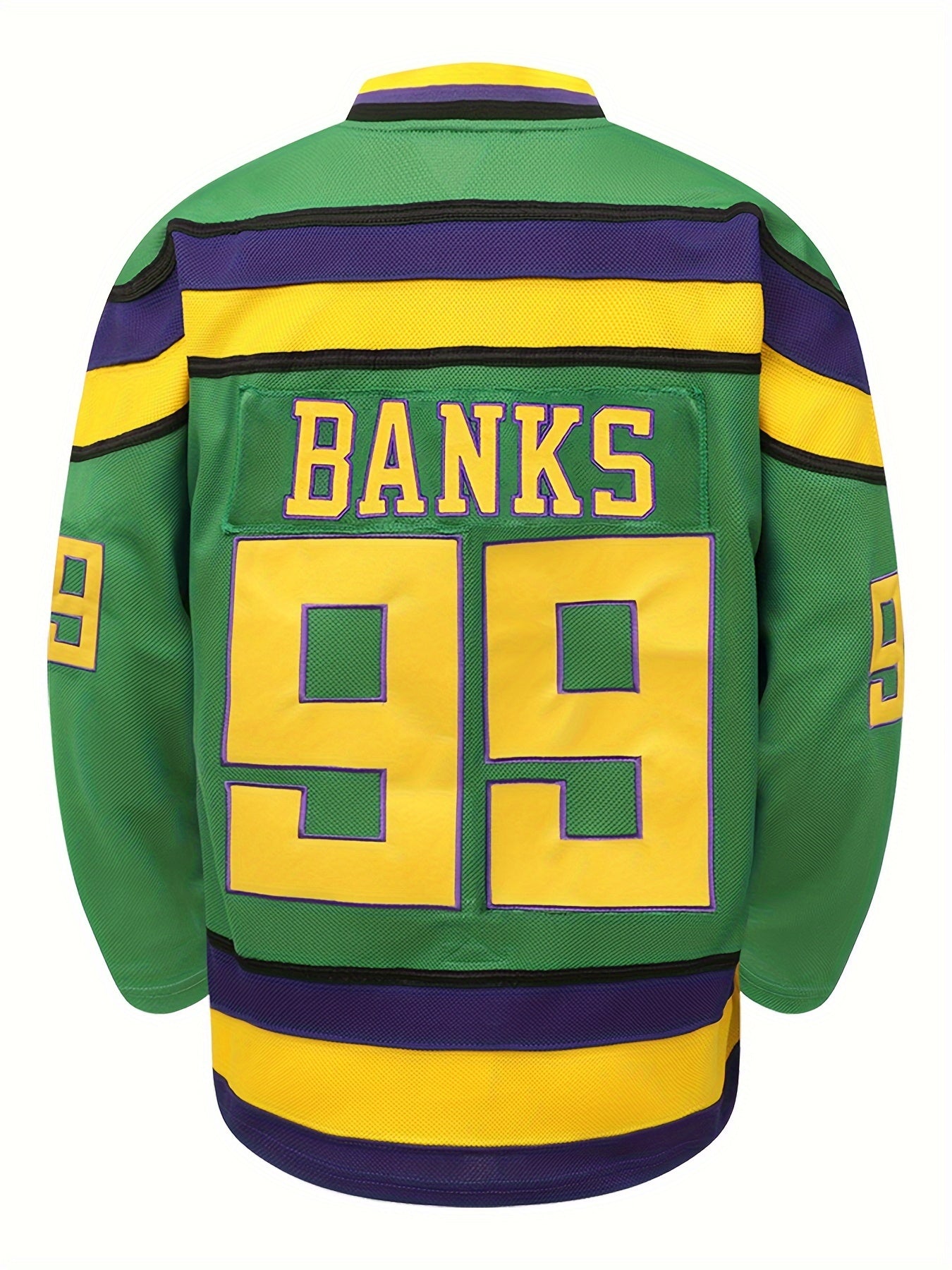 Men's Vintage Hockey Jersey Long Sleeve Sports Shirt