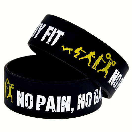 No Pain No Gain Silicone Bracelet Sports Wristband