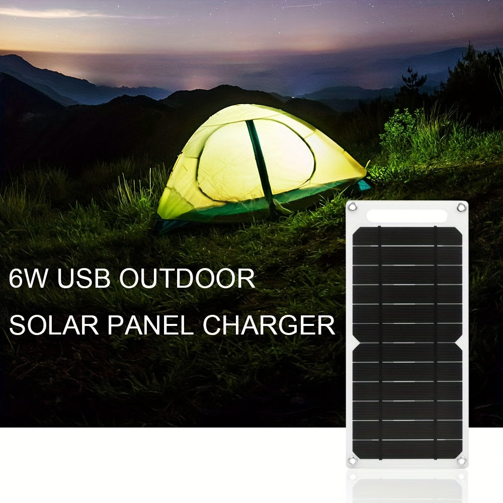 Portable Solar Panel Charger 6V USB Fast Charging Board