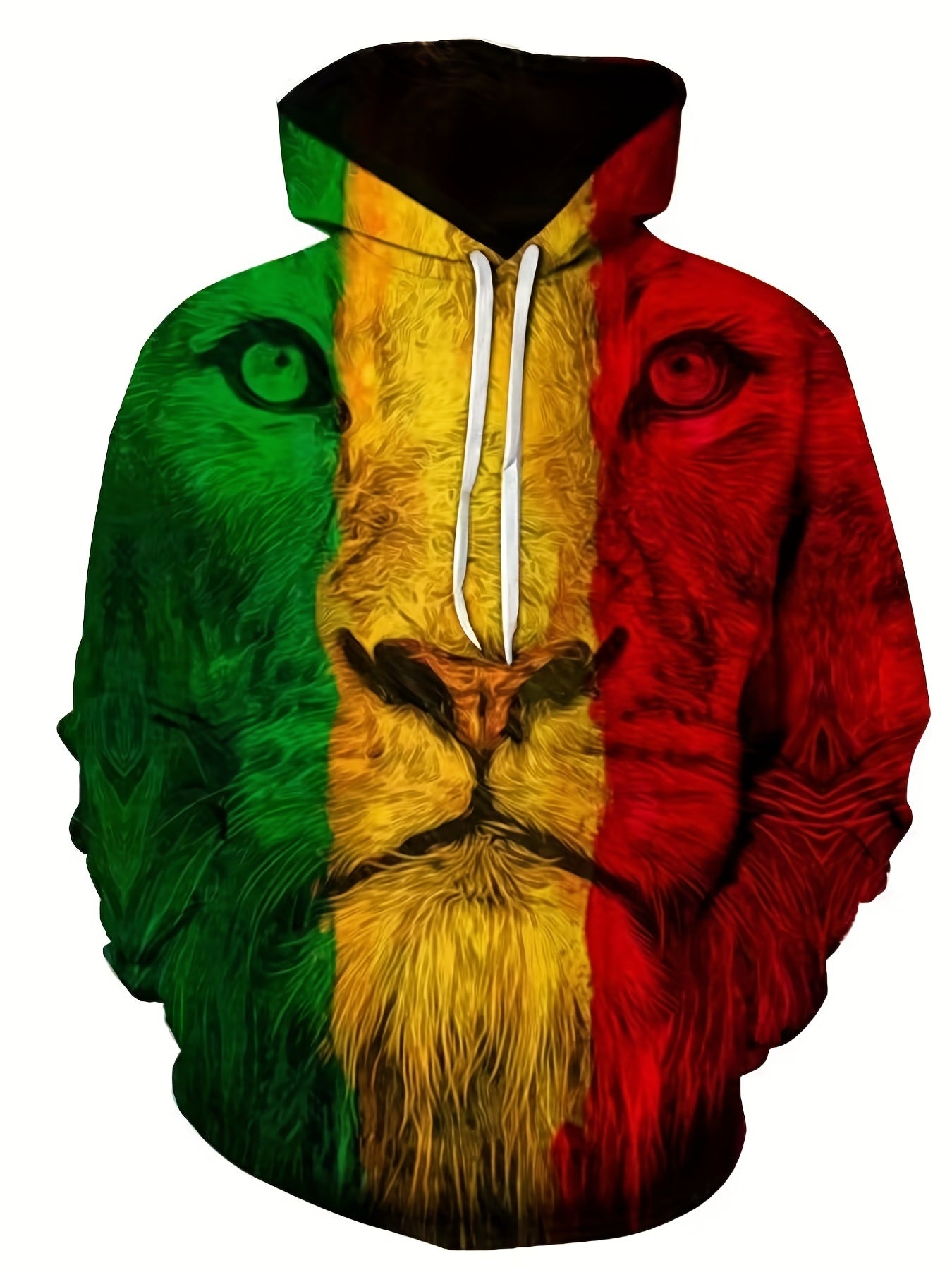 Men's 3D Animal Print Hoodie Breathable Hooded Sweatshirt