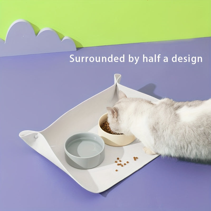 Waterproof Cat Food Mat Non-slip Dog Placemat