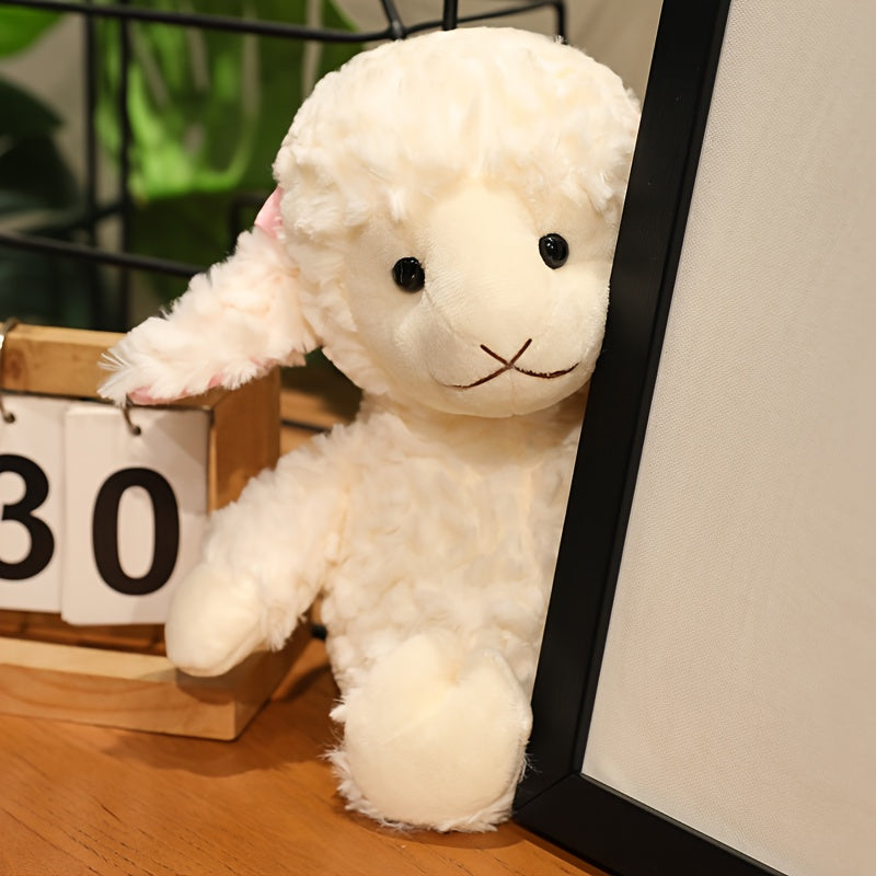 Lamb Plush Toy Simulated Plush Animal Doll for Birthday & Christmas