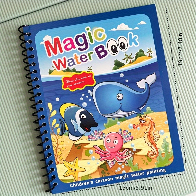Seaworld Water Book with Pen - Magic Drawing Book