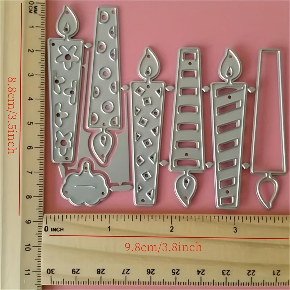 1pc Birthday Candle Metal Cutting Dies for DIY Card Making