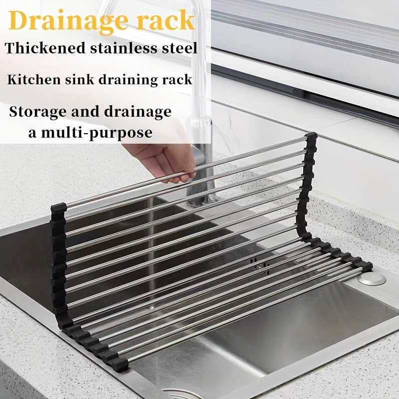3pcs Stainless Steel Sink Drain Baskets Kitchen Rack