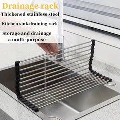 3pcs Stainless Steel Sink Drain Baskets Kitchen Rack