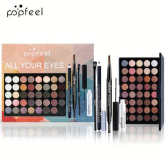 Eye Makeup Set Eyeshadow Palette Eyeliner Mascara Eyebrow Pencil