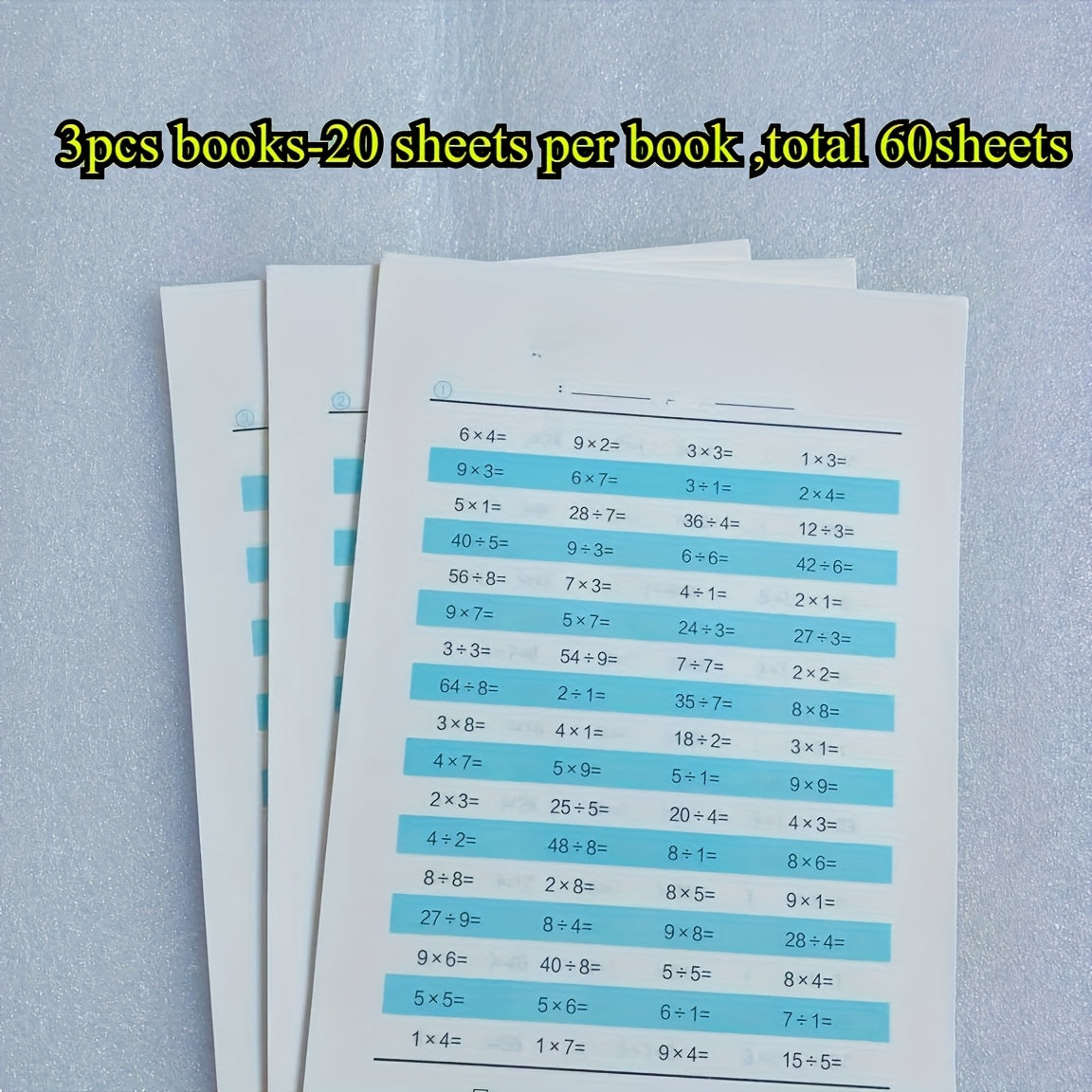 Math Workbook Set: Multiplication & Division Skills Boost