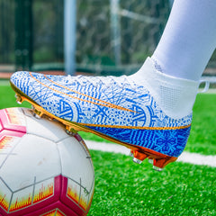 Men's High Top Soccer Cleats Non Slip Breathable for Training and Competition
