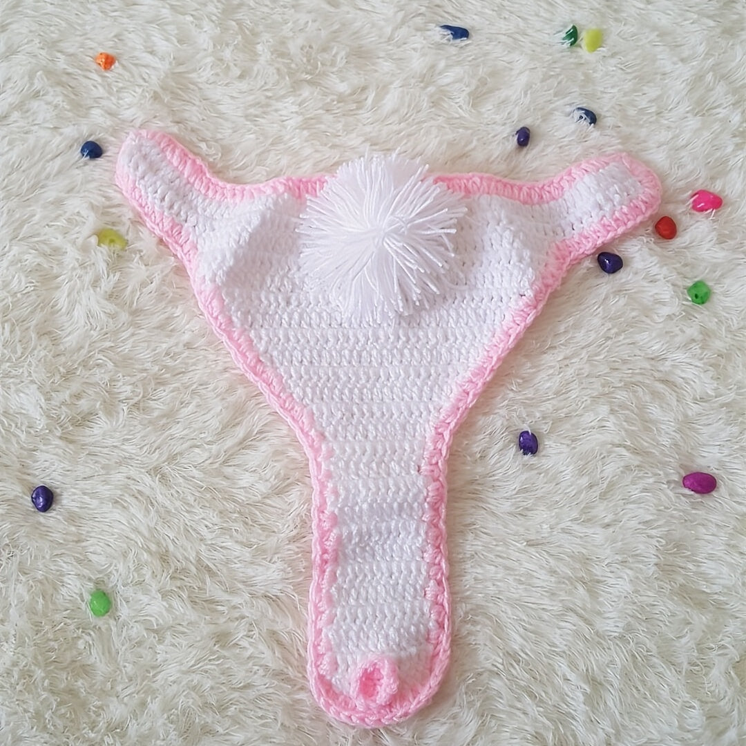2pcs Baby Knitted Beanie Cap Set for Photography Props, 0-6 Months