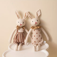 Mushroom Bear 13 78in Soft Bunny Plush Toy Linen & Khaki Rabbits