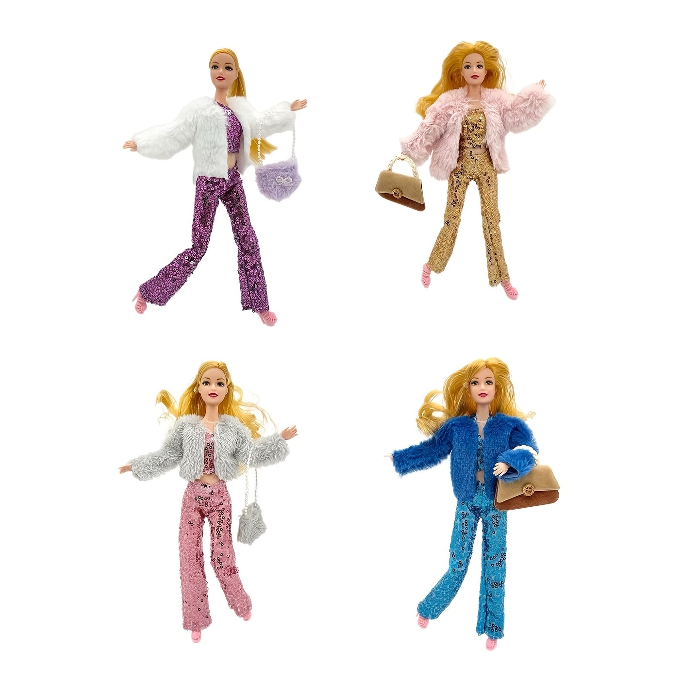 Noble Doll Set with Clothes, Bag, Shoes - Christmas Toy