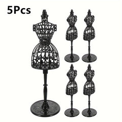 5pcs Mini Dollhouse Display Stands Set Plastic Craft Supplies