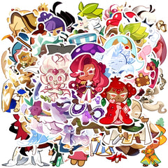 50pcs Cookie Run Kingdom Stickers Vibrant Character Designs Self Adhesive Decals