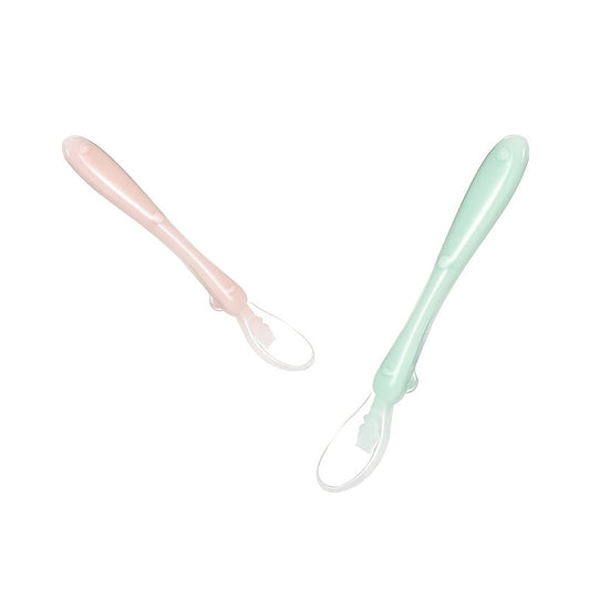 Soft Silicone Baby Spoons - Set of 2 for Tableware & Food Supplements