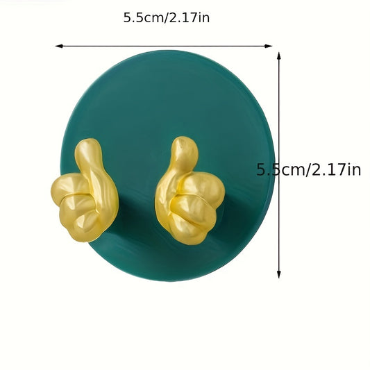 Power Socket Hook Punch Strong Traceless Cartoon Golden Finger Plug Hook