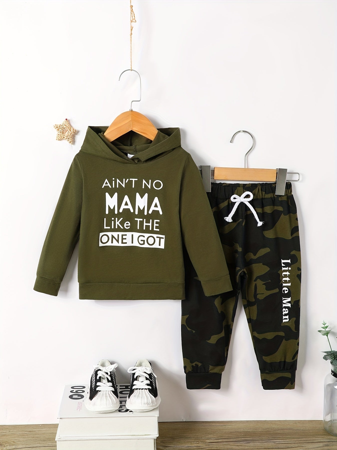 Boys Hoodie & Sweatpants Set Kids Casual Clothes