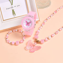 3pcs Set Unicorn Girls Quartz Watch