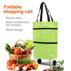Foldable Grocery Wheel Bag Shopping Cart for Retail Stores