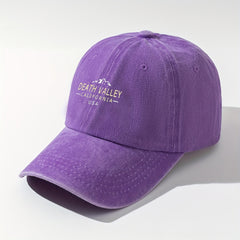 DEATH VALLEY CA Baseball Cap Vintage Washed Cotton Sunscreen Sports Hat