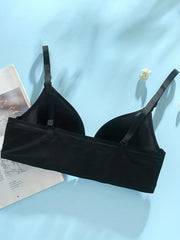 Lace Push Up Bra Front Buckle Wireless T-Shirt Bra