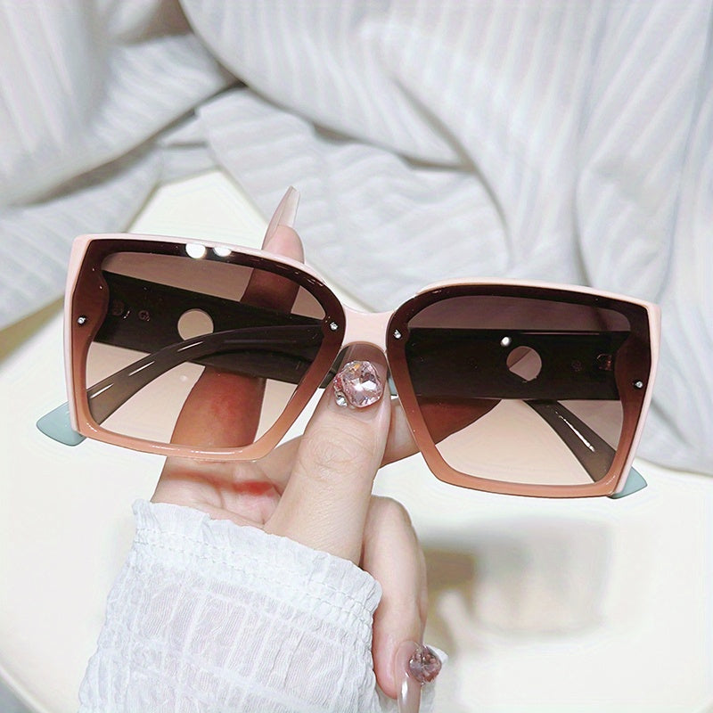 Large Square Sunglasses Anti Glare UV400 Sun Shades For Driving