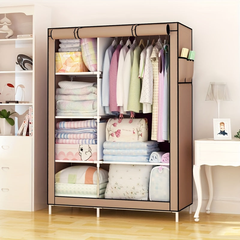 Dustproof Cloth Wardrobe Storage Rack with Zipper