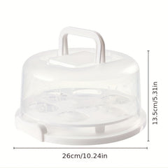 Portable Cake Storage Box Dustproof Anti-Smear Cover Cake Preservation
