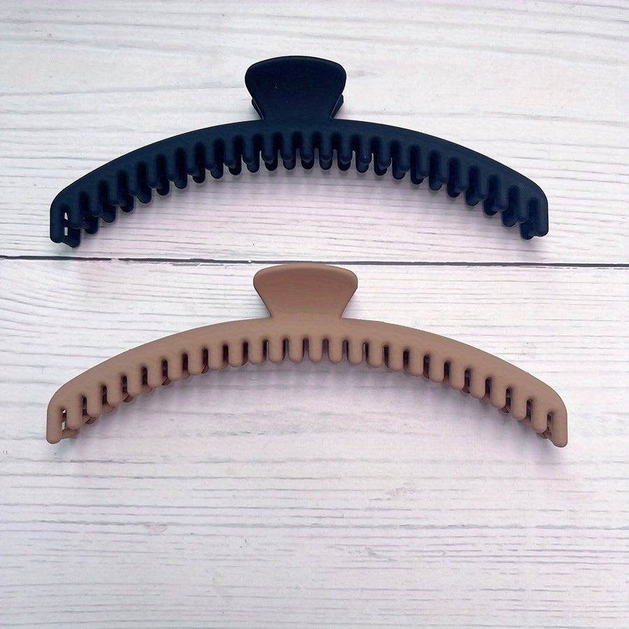 2pcs Teeth Hair Claw Nonslip Hair Claw For Women Long Thick Hair