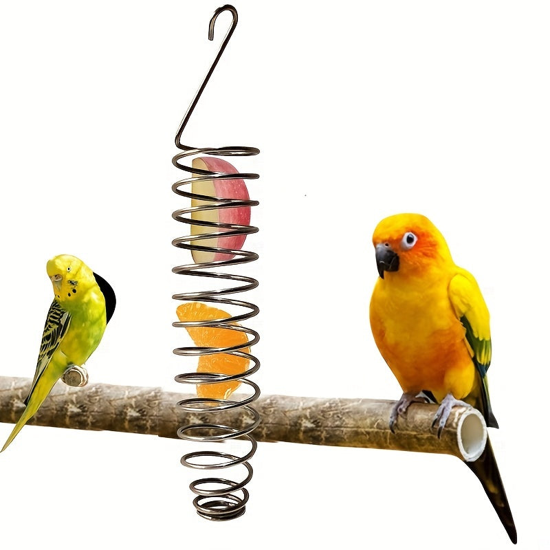 Colorful Fruit Spear Hanging Bird Food Feeder for Budgies