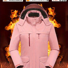 Waterproof Hooded Ski Jacket Women's Activewear