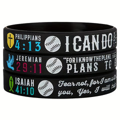 Christian Bible Verse Silicone Bracelet Wristband