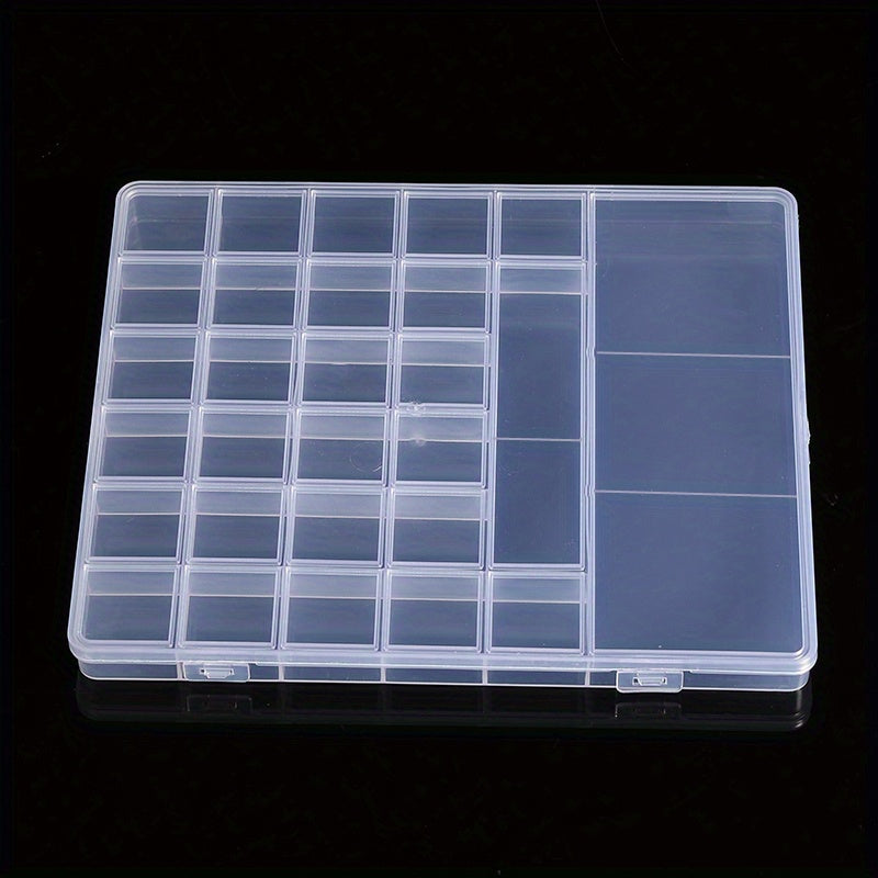 Transparent Storage Box Plastic Case Jewelry Organizer Pill Box