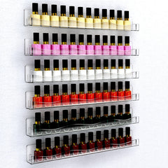 Wall Mounted Nail Polish Rack Acrylic Organizer