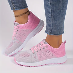 Women's Comfy Lace-up Mesh Sneakers for Outdoor Sports
