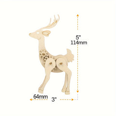 Adult 3D Wooden Animal Puzzles - Educational STEM Craft