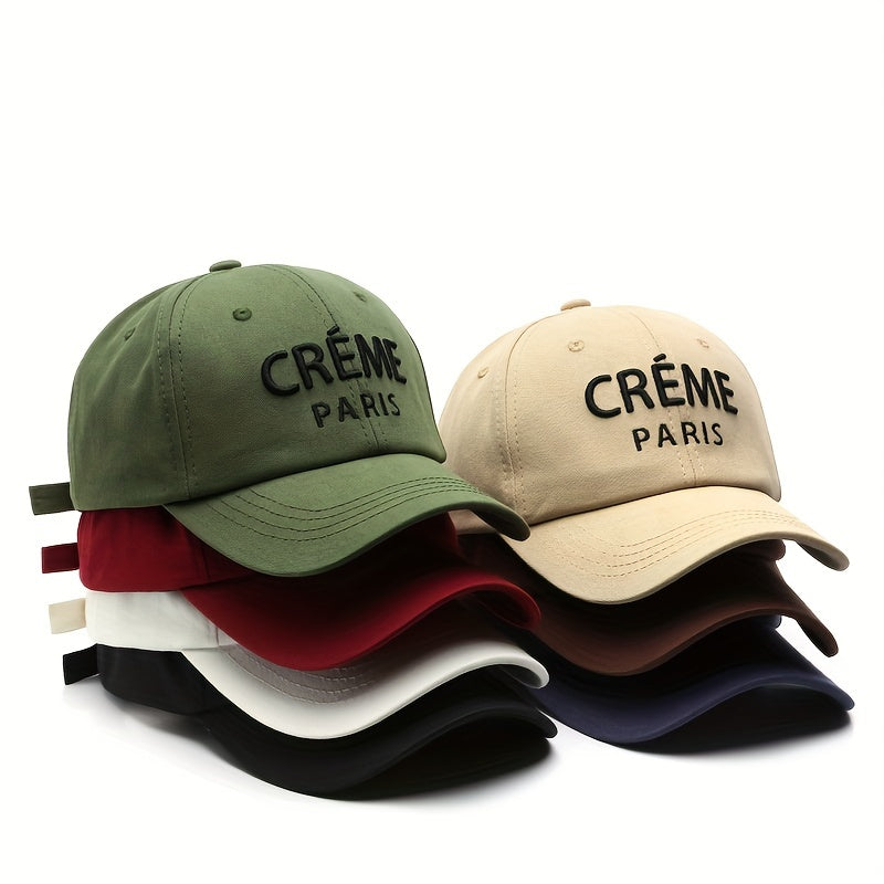 Letter Embroidery Peaked Cap Outdoor Men's Sun Hat Baseball Cap