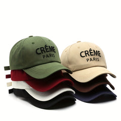 Letter Embroidery Peaked Cap Outdoor Men's Sun Hat Baseball Cap
