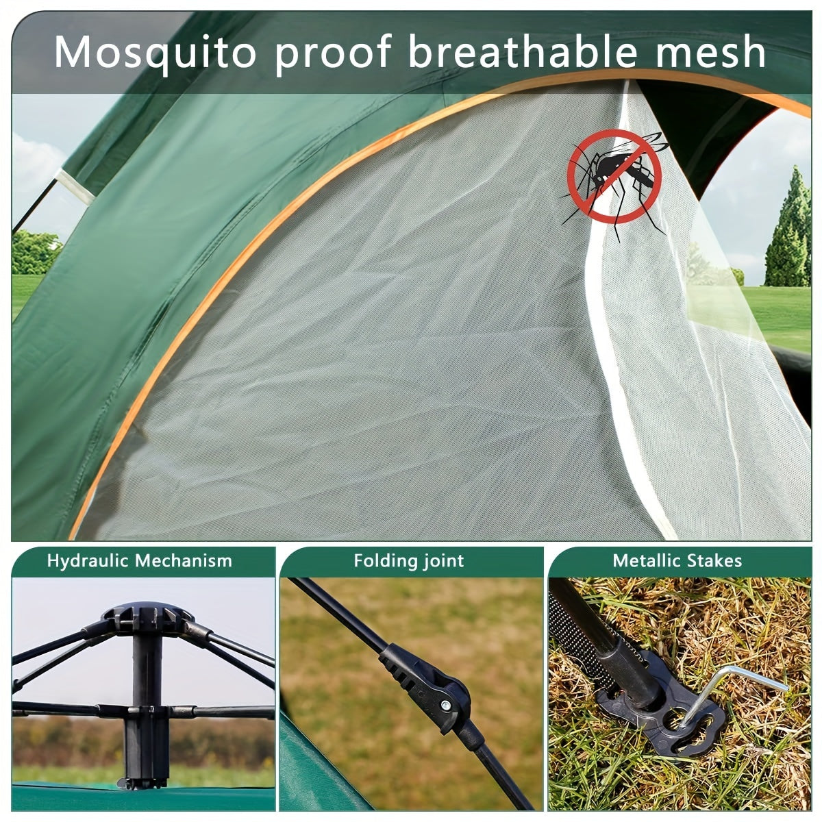 Portable Fully Automatic Camping Tent Folding Thickened Rainproof