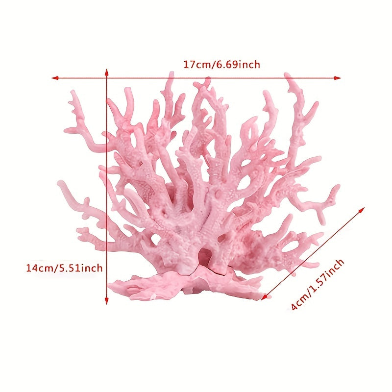 Realistic Artificial Coral Plant Ornament for Fish Tanks